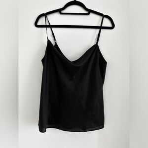 Oak + Fort Black Cowl Neck Cami - size M - NWT